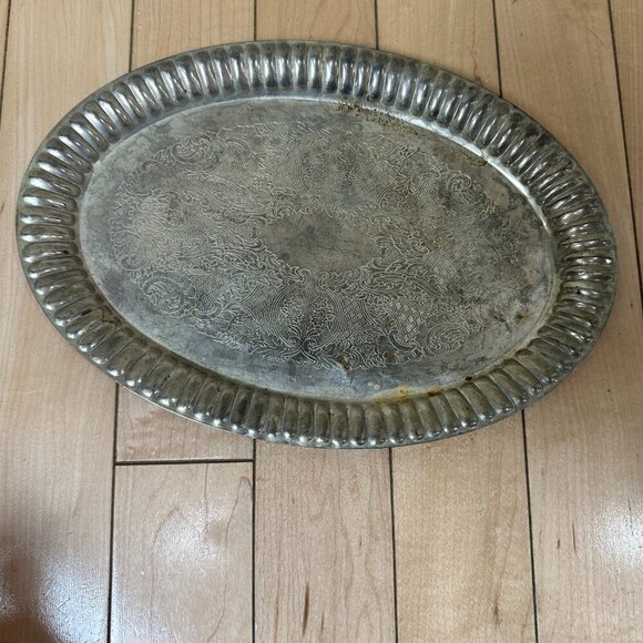 GODINGER SILVER ART Vintage Silverplate Miniature Tea Set with Tray - Picture 16 of 16